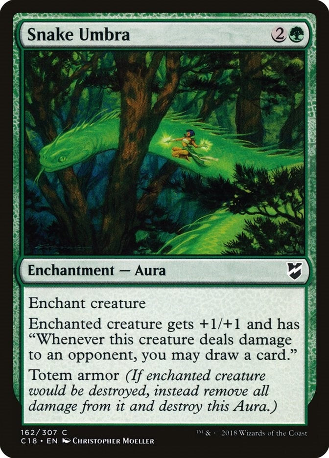 Image for Snake Umbra (162) (Commander 2018) - Magic: The Gathering