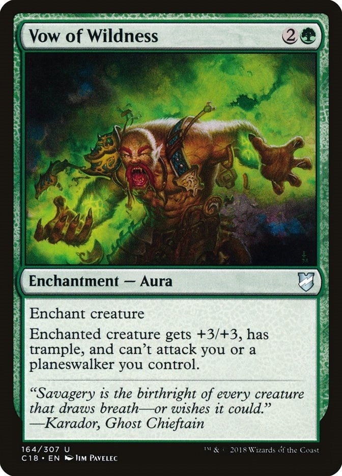 Image for Vow of Wildness (164) (Commander 2018) - Magic: The Gathering