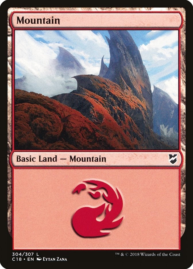 Image for Mountain (304) (304) (Commander 2018) - Magic: The Gathering