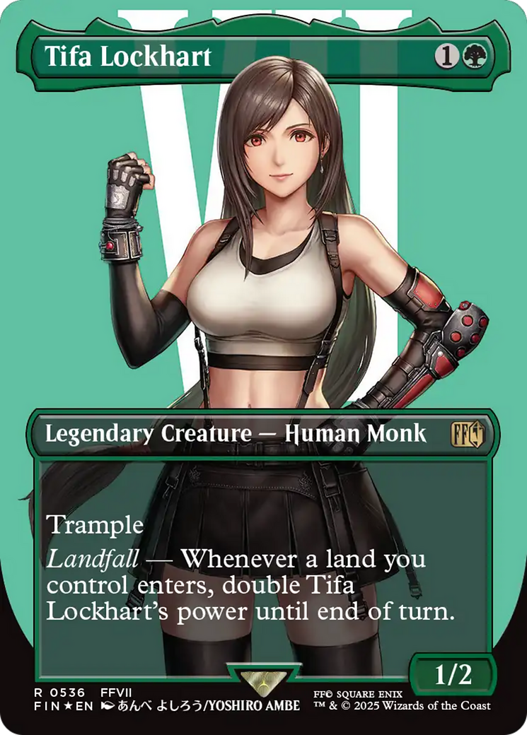 Tifa Lockhart (Borderless) (Surge Foil) (536) (FIN)