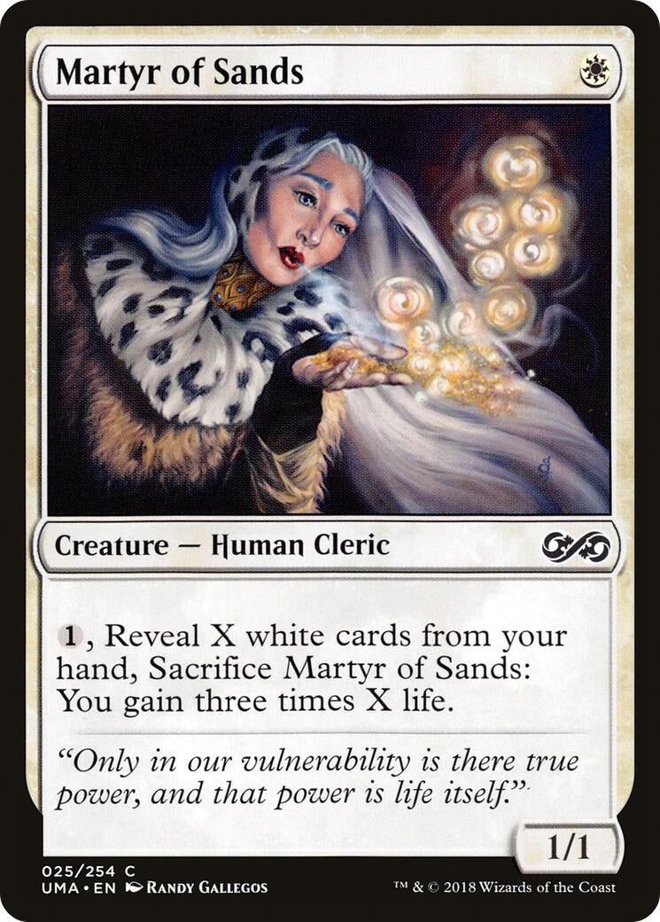 Image for Martyr of Sands (25) (Ultimate Masters) (UMA) - Magic: The Gathering