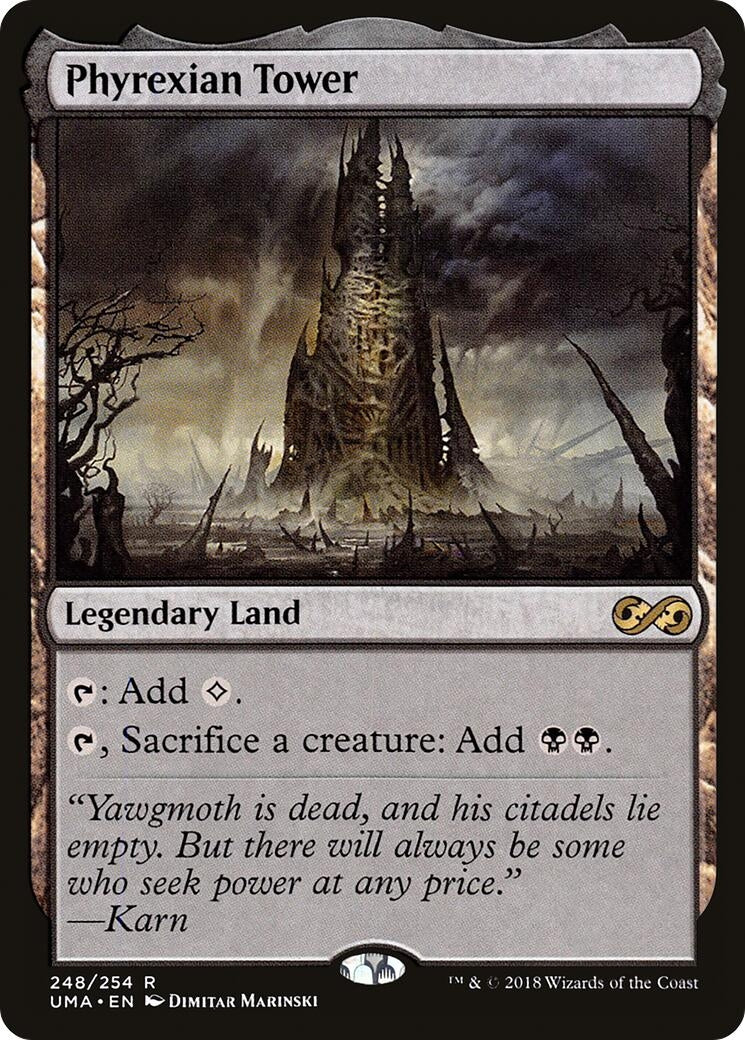 Image for Phyrexian Tower (248) (Ultimate Masters) (UMA) - Magic: The Gathering