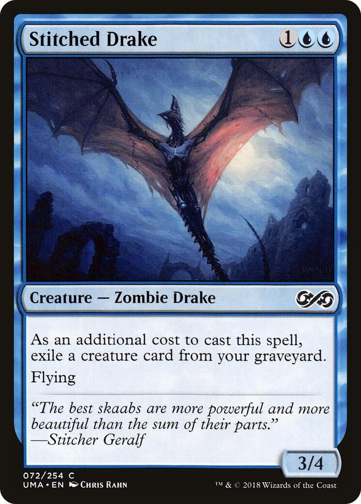 Image for Stitched Drake (72) (Ultimate Masters) (UMA) - Magic: The Gathering