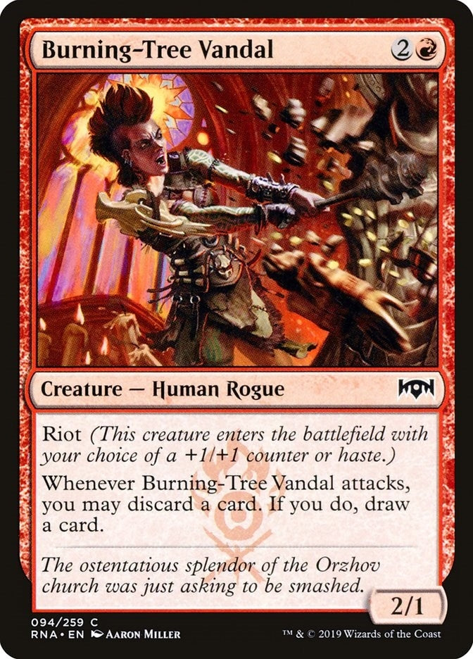 Image for Burning-Tree Vandal (94) (Ravnica Allegiance) - Magic: The Gathering