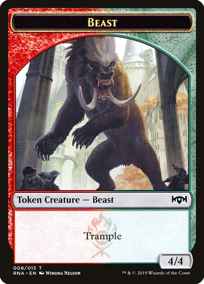 Beast Token (8) (Ravnica Allegiance)