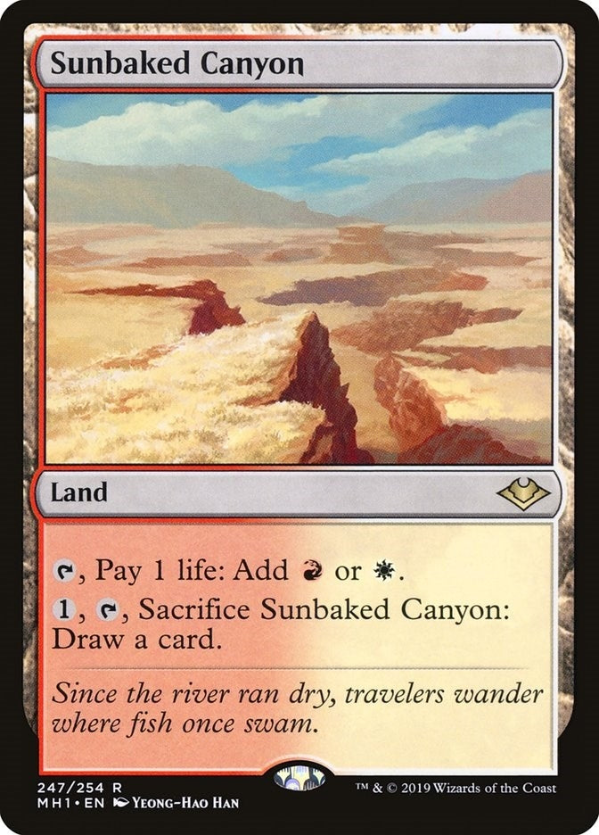 Image for Sunbaked Canyon (247) (Modern Horizons) - Magic: The Gathering