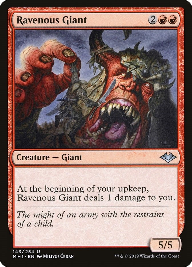 Image for Ravenous Giant (143) (Modern Horizons) - Magic: The Gathering