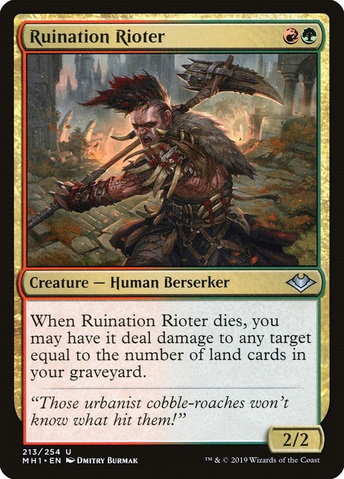Image for Ruination Rioter (213) (Modern Horizons) - Magic: The Gathering