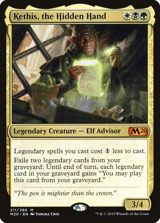 Image for Kethis, the Hidden Hand (211) (Core Set 2020) - Magic: The Gathering
