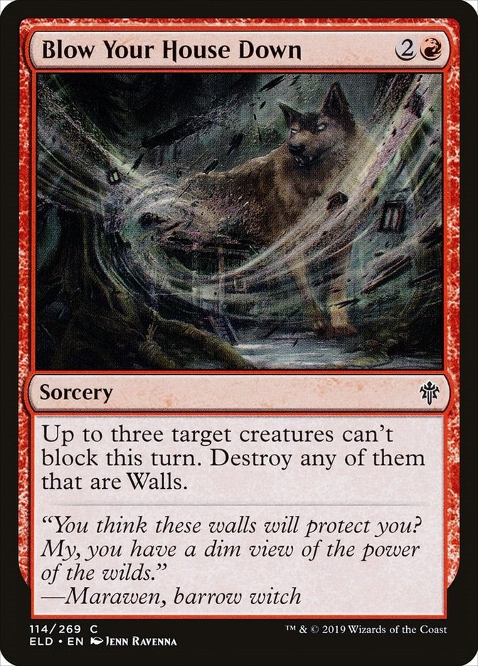 Image for Blow Your House Down (114) (ELD) - Magic: The Gathering