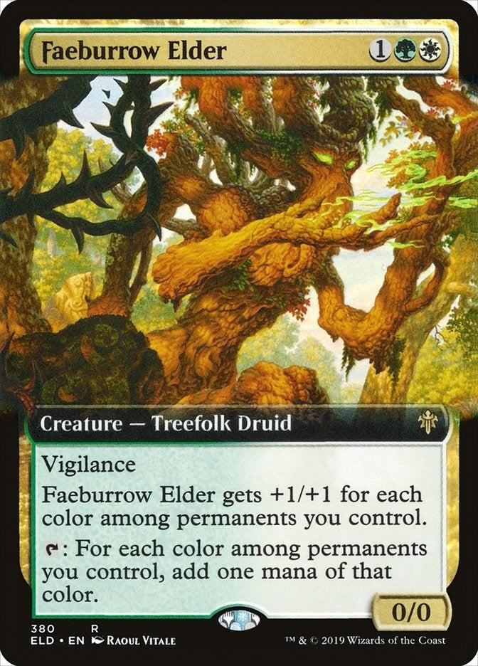 Image for Faeburrow Elder (Extended Art) (380) (ELD) - Magic: The Gathering