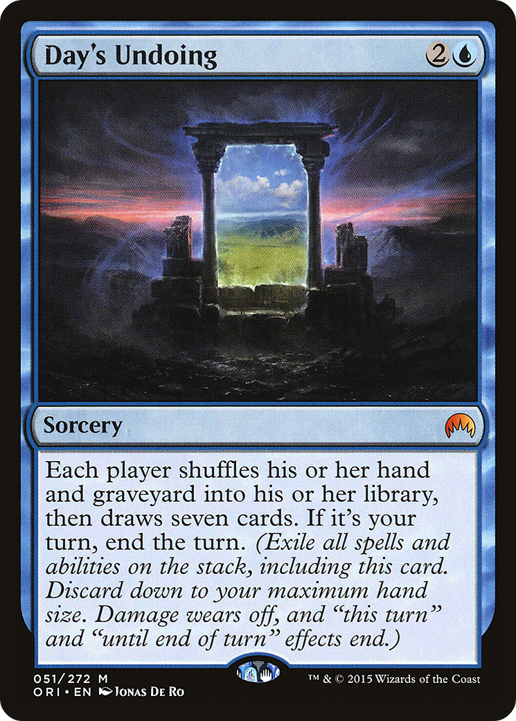 Day's Undoing (51) (ORI)