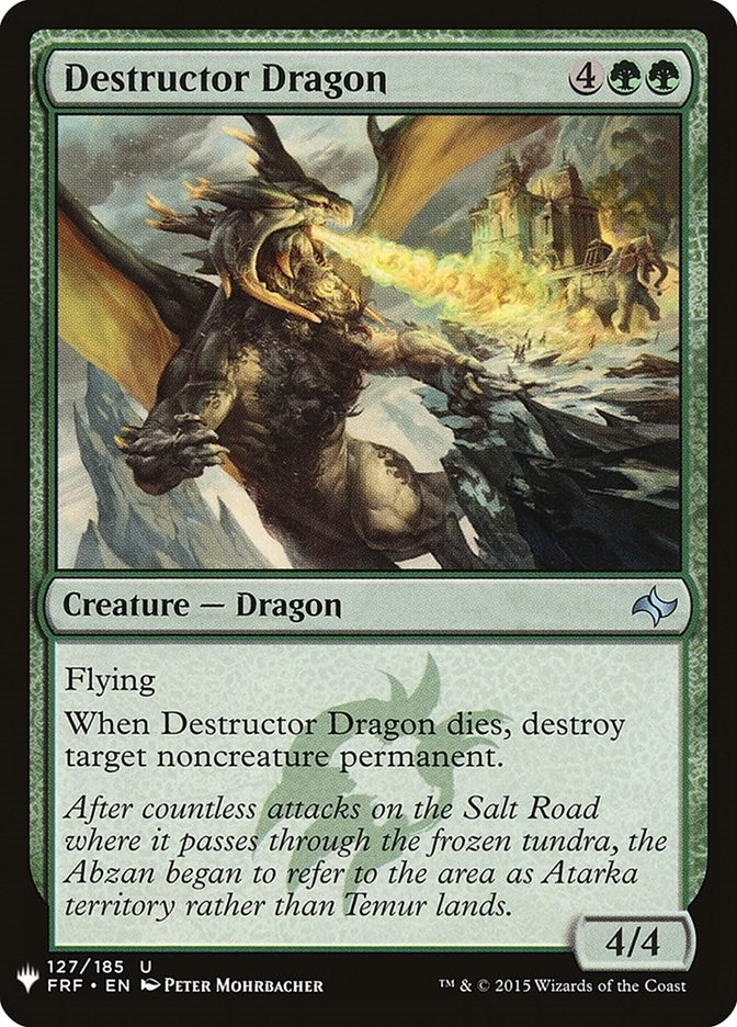 Image for Destructor Dragon (127) (The List Reprints) (LIST) - Magic: The Gathering