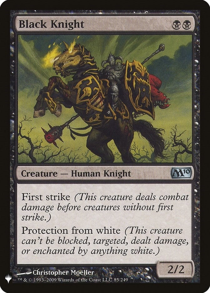 Image for Black Knight (85) (The List Reprints) (LIST) - Magic: The Gathering