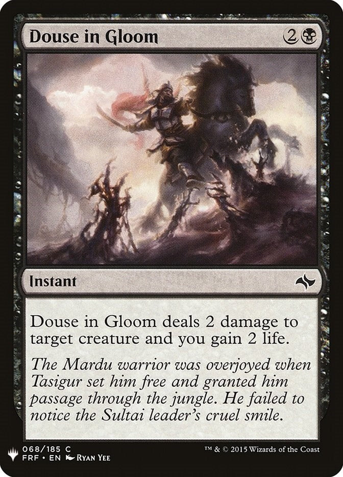 Image for Douse in Gloom (68) (The List Reprints) (LIST) - Magic: The Gathering