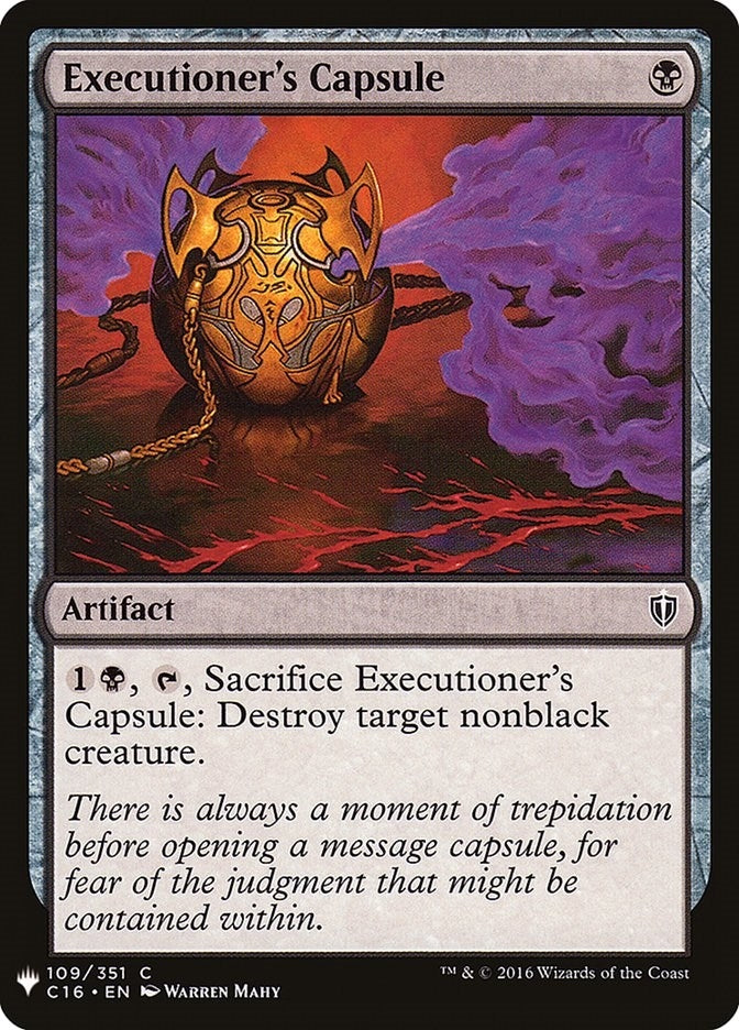Executioner's Capsule (109) (The List Reprints) (LIST)