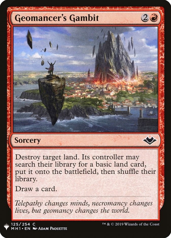 Geomancer's Gambit (125) (The List Reprints) (LIST)