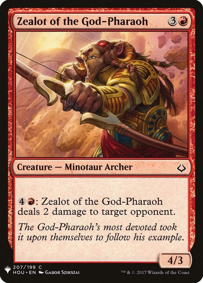 Image for Zealot of the God-Pharaoh (207) (The List Reprints) - Magic: The Gathering