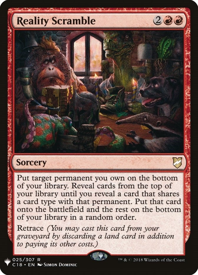 Reality Scramble (25) (The List Reprints) (LIST)