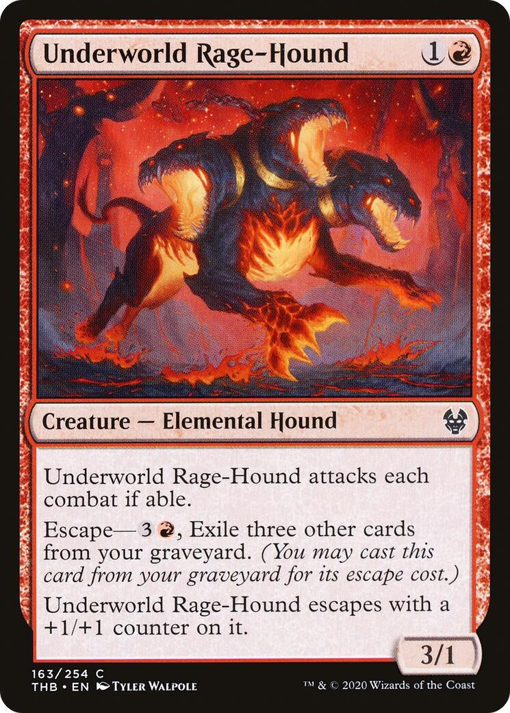 Image for Underworld Rage-Hound (163) (Theros Beyond Death) - Magic: The Gathering