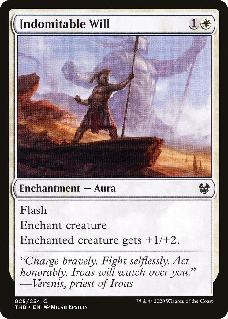 Image for Indomitable Will (25) (Theros Beyond Death) - Magic: The Gathering