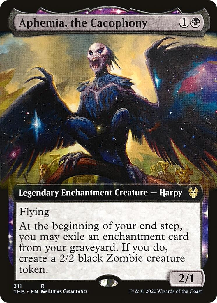 Image for Aphemia, the Cacophony (Extended Art) (311) (Theros Beyond Death) - Magic: The Gathering