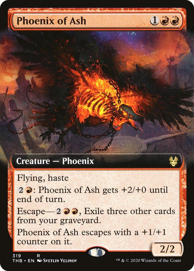 Image for Phoenix of Ash (Extended Art) (319) (Theros Beyond Death) - Magic: The Gathering