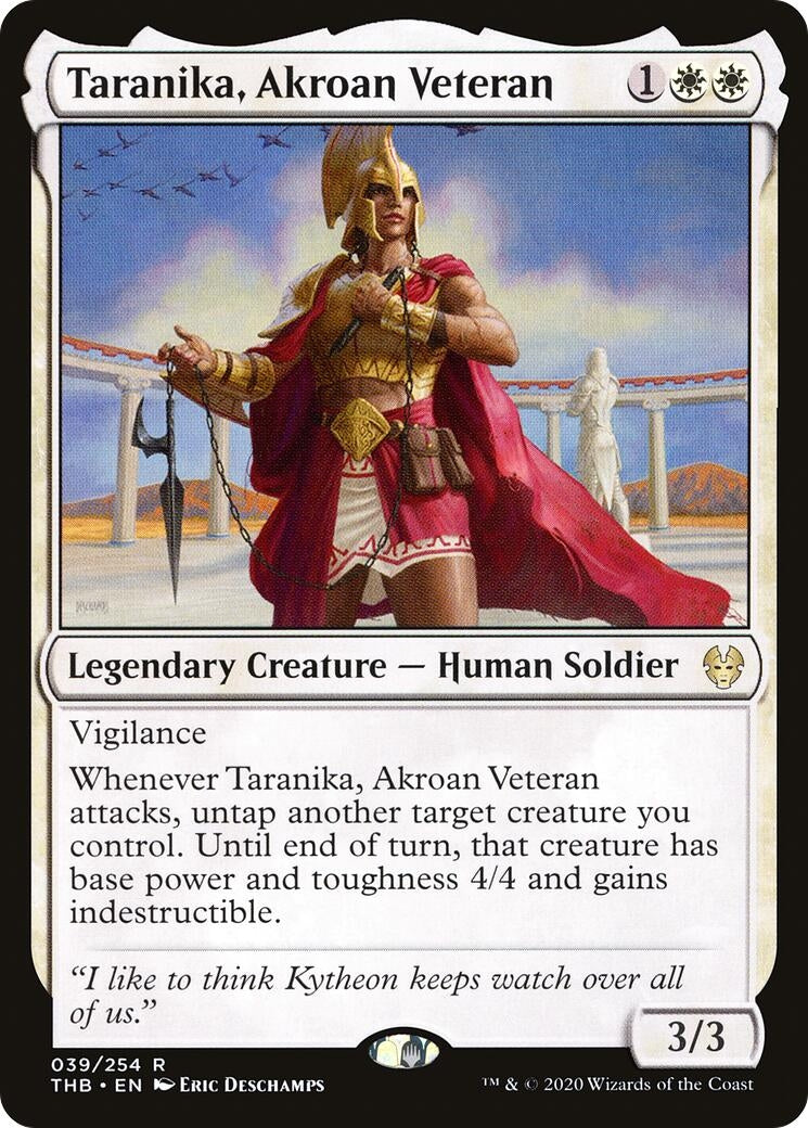 Image for Taranika, Akroan Veteran (39) (Theros Beyond Death) - Magic: The Gathering
