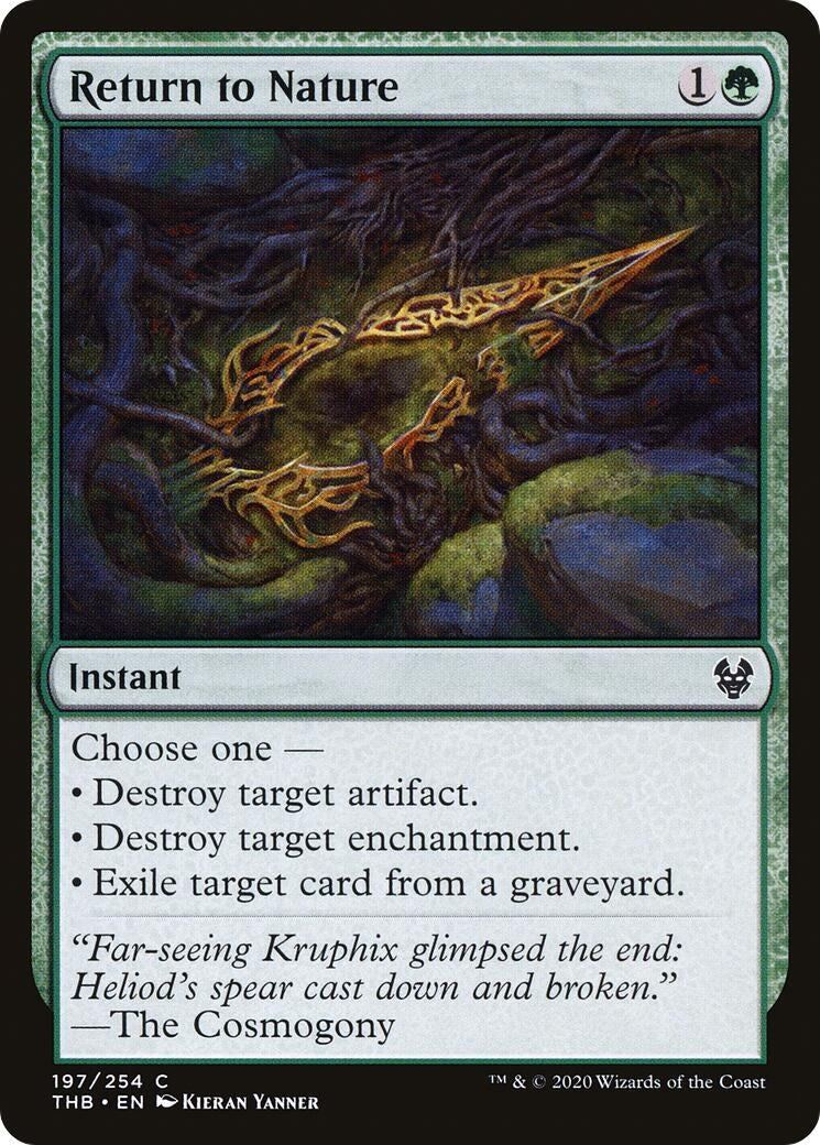 Image for Return to Nature (197) (Theros Beyond Death) - Magic: The Gathering