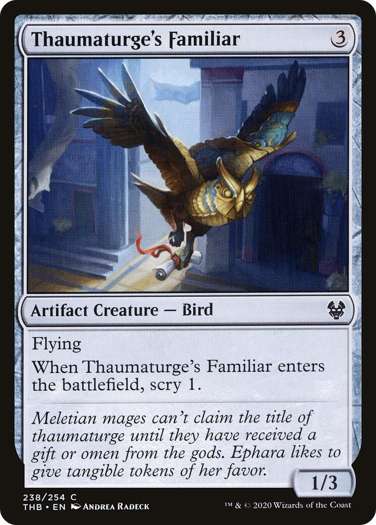 Image for Thaumaturge's Familiar (238) (Theros Beyond Death) - Magic: The Gathering