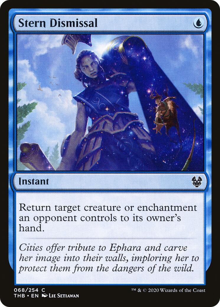 Image for Stern Dismissal (68) (Theros Beyond Death) - Magic: The Gathering
