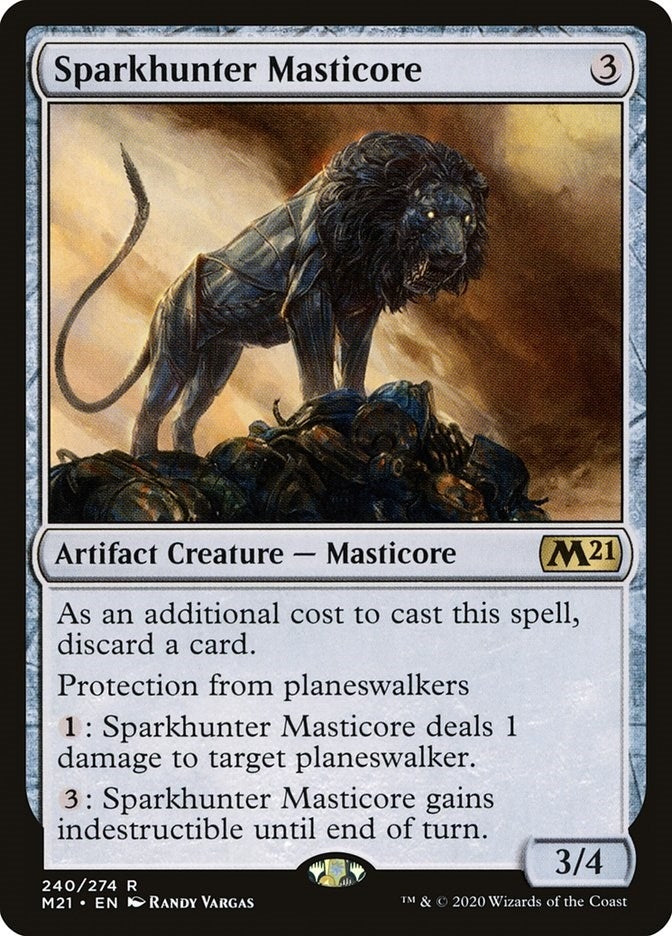 Image for Sparkhunter Masticore (240) (Core Set 2021) - Magic: The Gathering