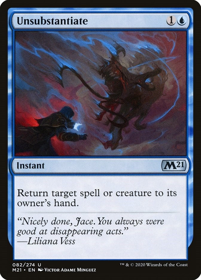 Image for Unsubstantiate (82) (Core Set 2021) - Magic: The Gathering