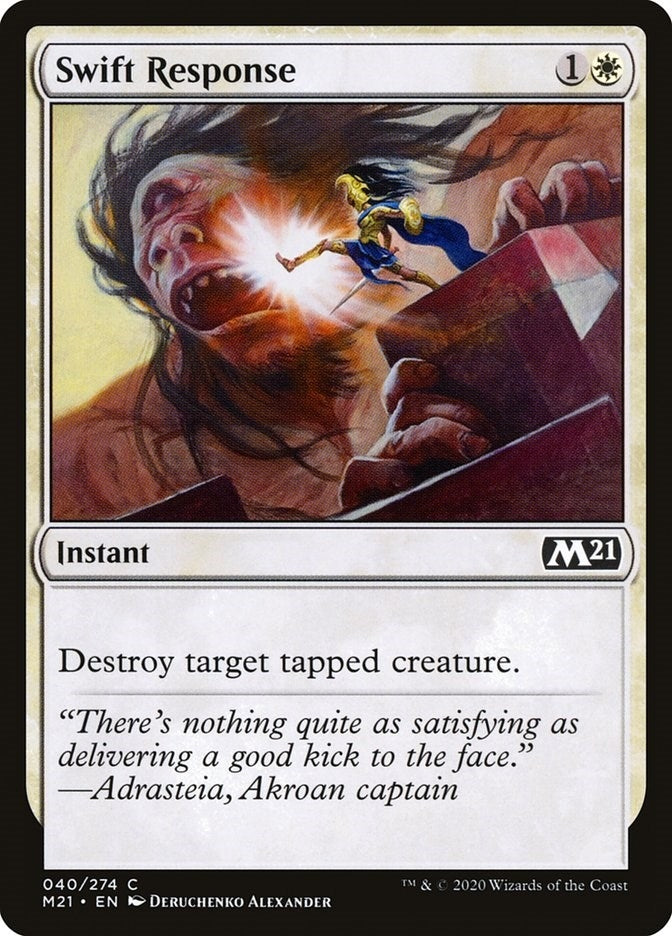 Image for Swift Response (40) (Core Set 2021) - Magic: The Gathering