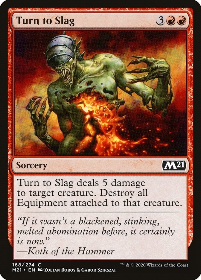 Turn to Slag (168) (Core Set 2021)