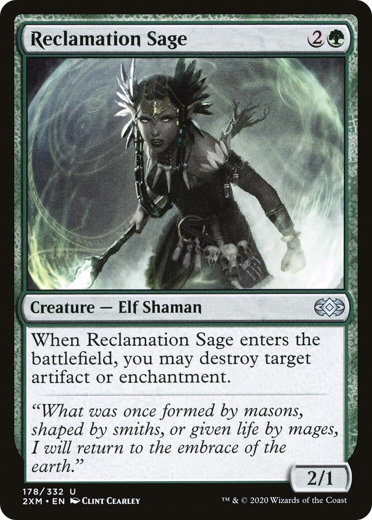 Image for Reclamation Sage (178) (Double Masters) - Magic: The Gathering