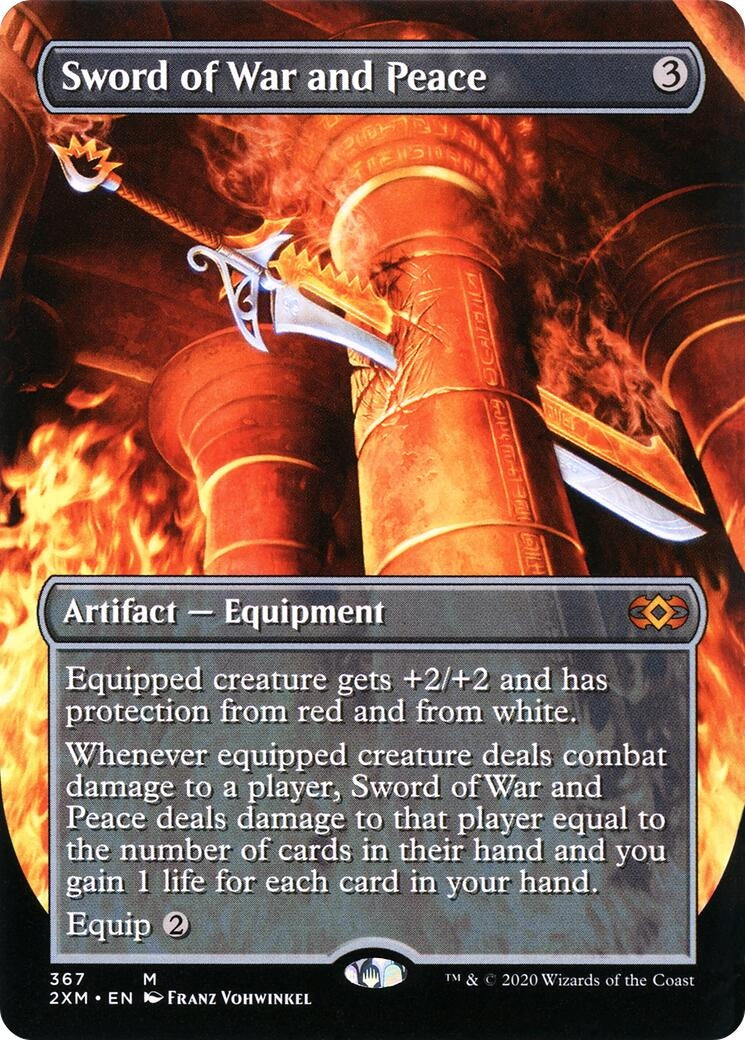 Image for Sword of War and Peace (Borderless) (367) (Double Masters) - Magic: The Gathering