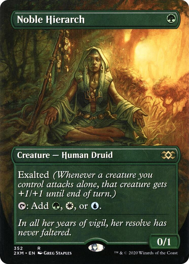 Image for Noble Hierarch (Borderless) (352) (Double Masters) - Magic: The Gathering