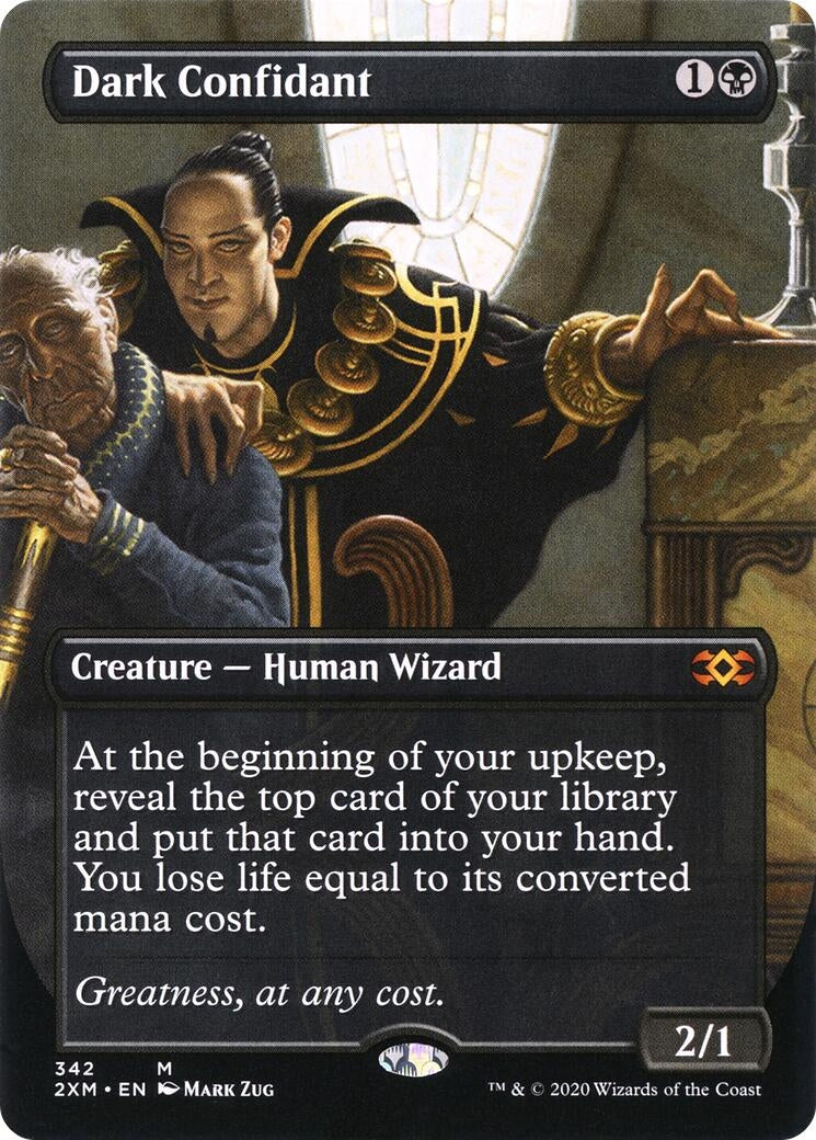 Image for Dark Confidant (Borderless) (342) (Double Masters) - Magic: The Gathering