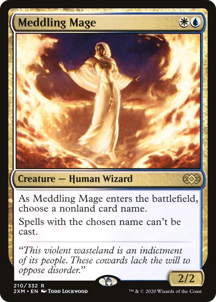 Image for Meddling Mage (210) (Double Masters) - Magic: The Gathering