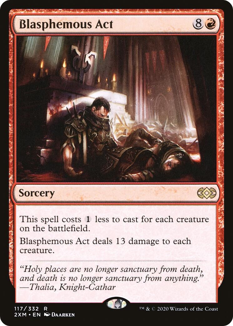 Image for Blasphemous Act (117) (Double Masters) - Magic: The Gathering