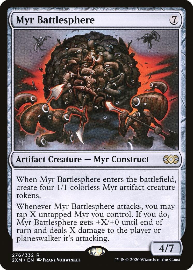 Image for Myr Battlesphere (276) (Double Masters) - Magic: The Gathering