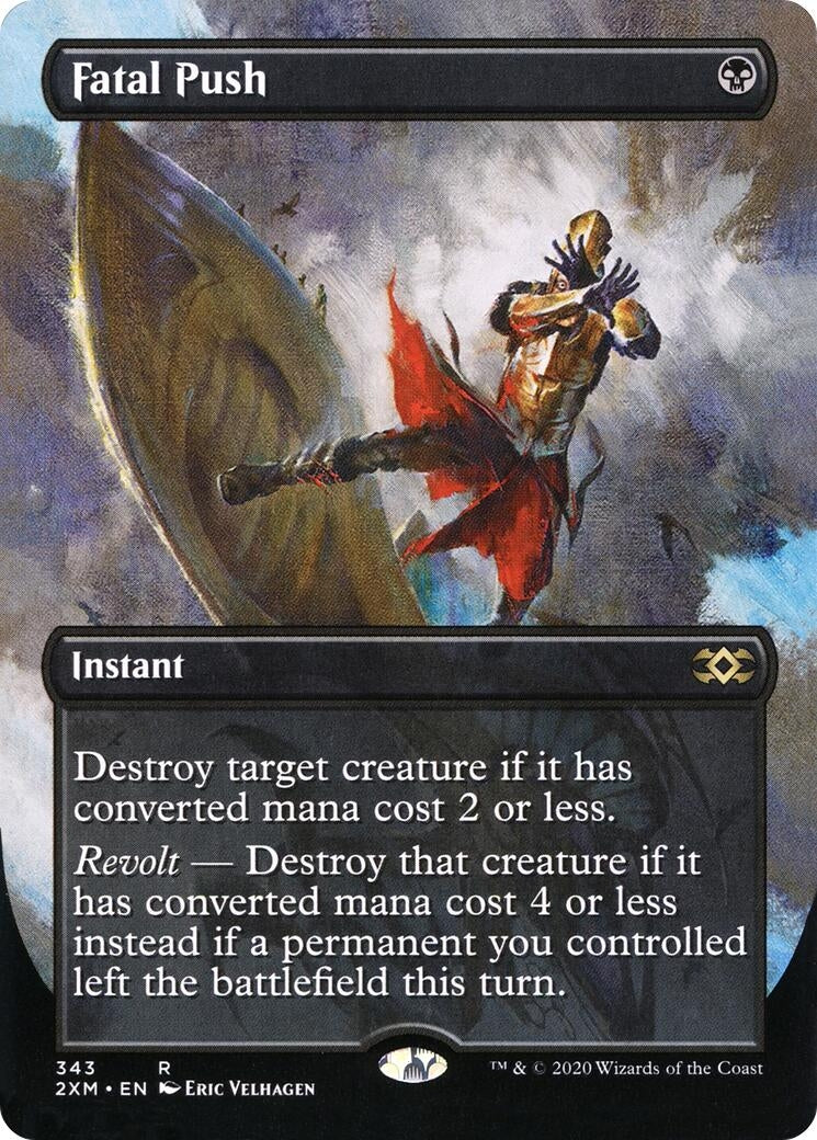 Image for Fatal Push (Borderless) (343) (Double Masters) - Magic: The Gathering