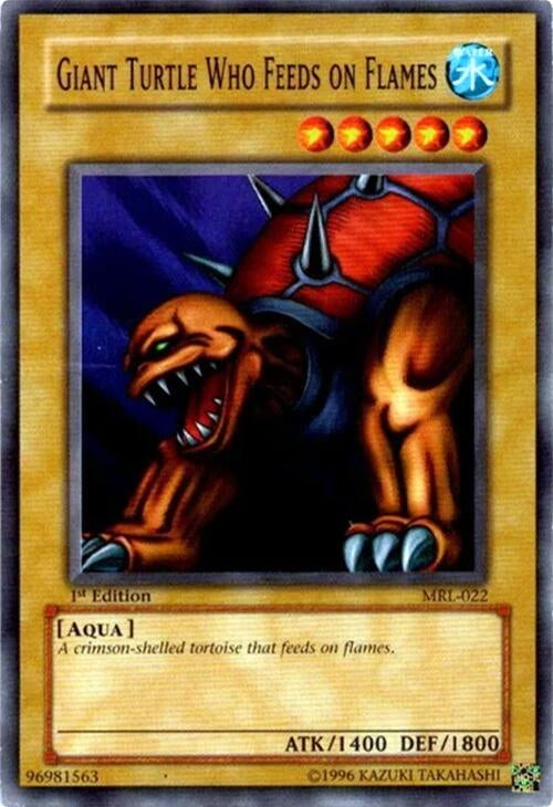 Image for Giant Turtle Who Feeds on Flames (MRL-022) (Magic Ruler) - YuGiOh