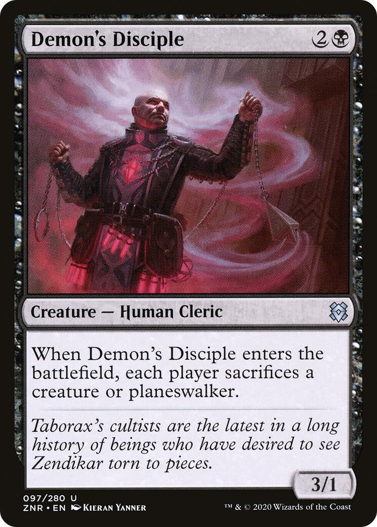 Image for Demon's Disciple (97) (Zendikar Rising) - Magic: The Gathering
