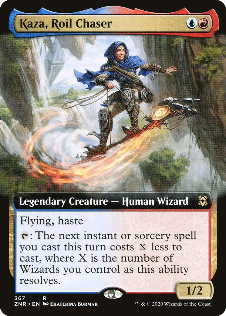 Image for Kaza, Roil Chaser (Extended Art) (367) (Zendikar Rising) - Magic: The Gathering