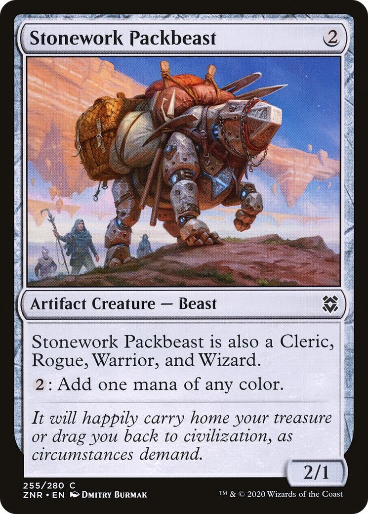 Image for Stonework Packbeast (255) (Zendikar Rising) - Magic: The Gathering