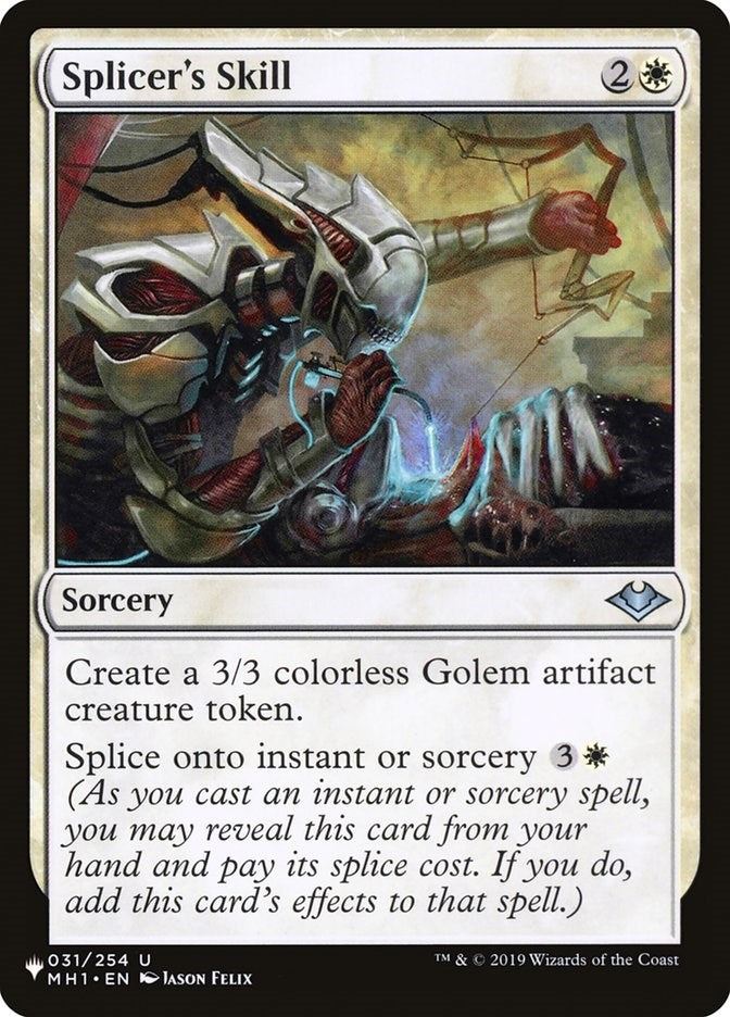 Image for Splicer's Skill (031/254) (The List Reprints) - Magic: The Gathering