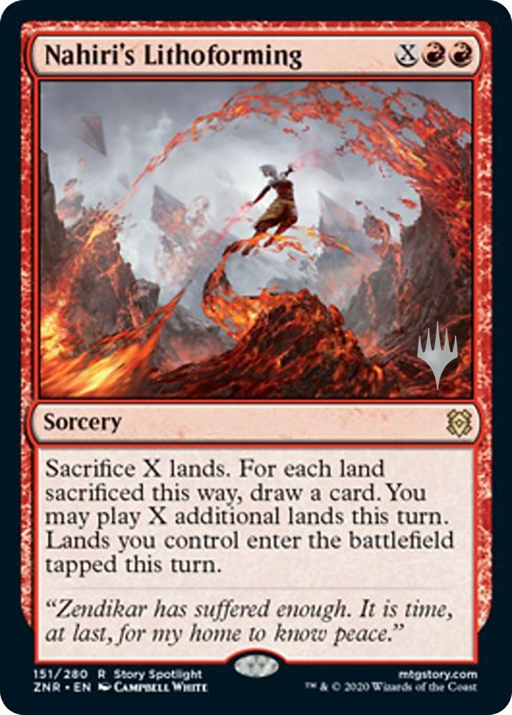 Image for Nahiri's Lithoforming (151) (Promo Pack: Zendikar Rising) (PPZNR) - Magic: The Gathering
