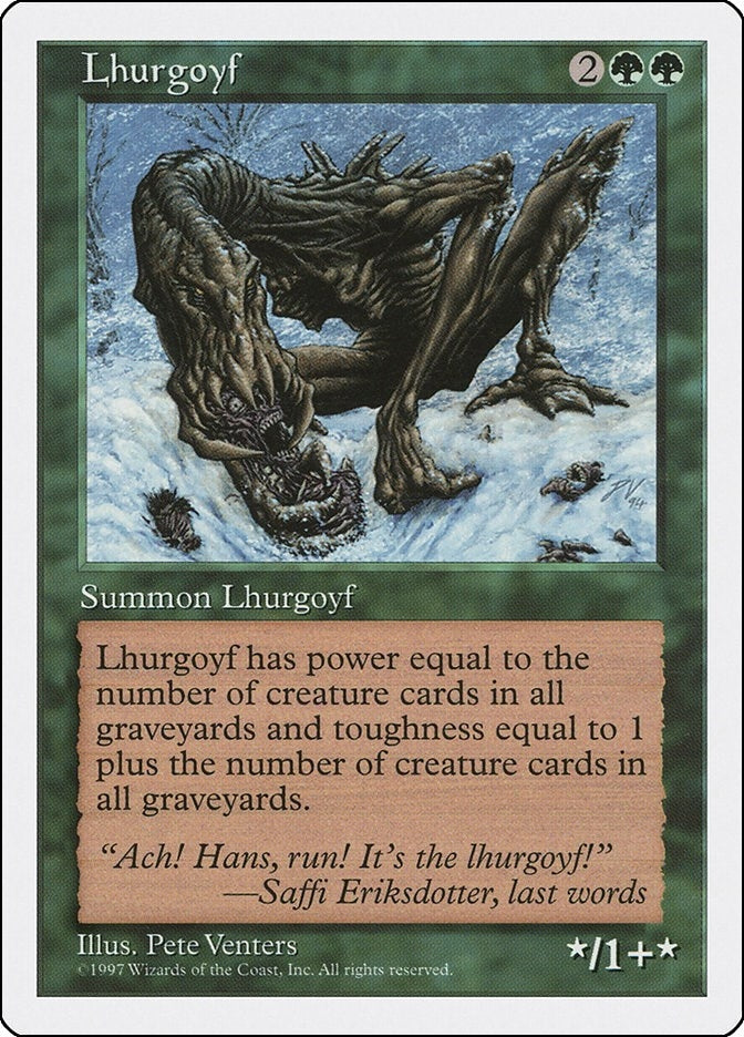 Image for Lhurgoyf (Fifth Edition) - Magic: The Gathering